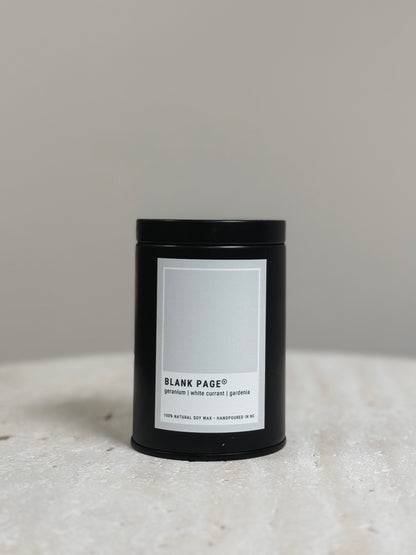 Gallery 7 oz Candle Tin | Blank Page