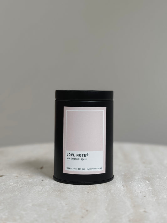 Gallery 7 oz Candle Tin | Love Note